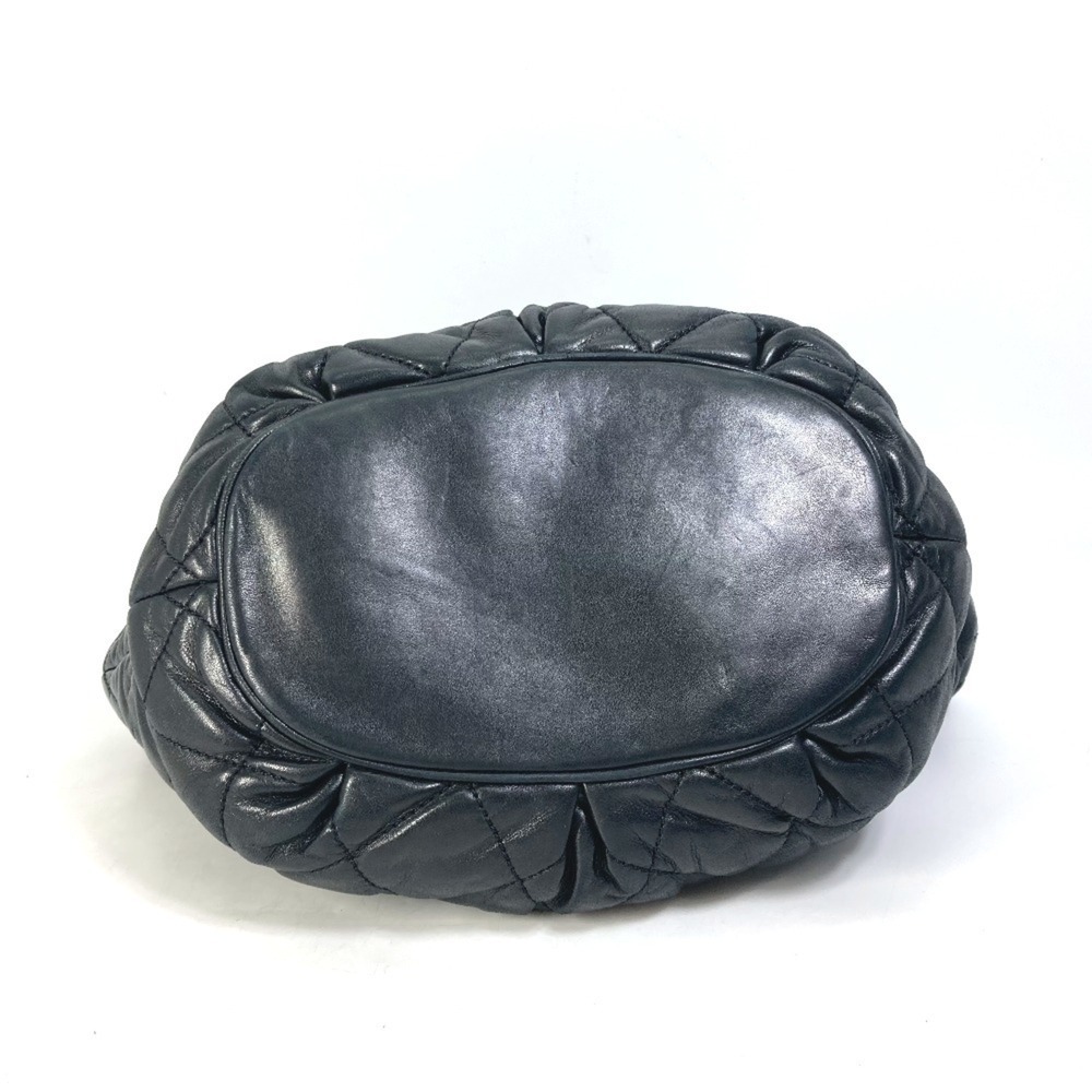 CHANEL Black Leather Logo Shoulder Bag - Picture 5 of 15